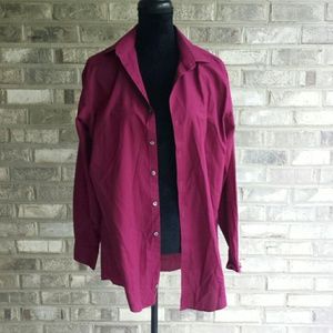 Men's dress shirt wine red size medium